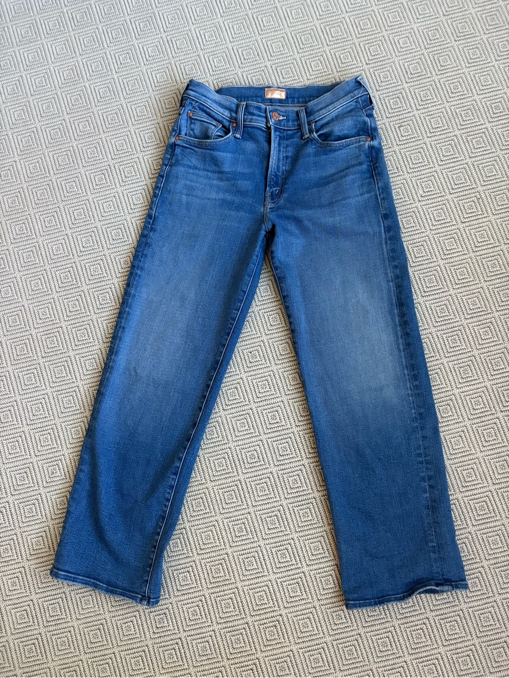 MOTHER The Mid Rise Rambler Zip Ankle Jeans Piece By Piece Size 27